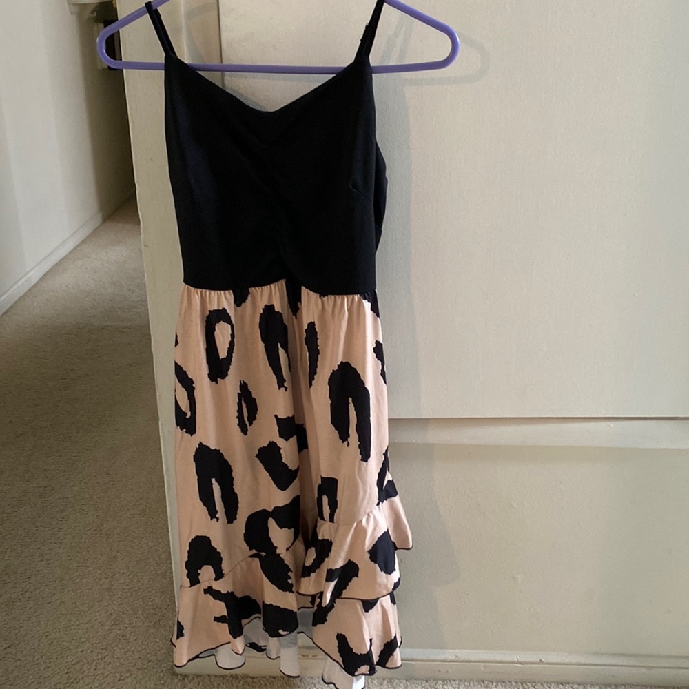 *NWT* IHOT Black Leopard Sundress with Pockets